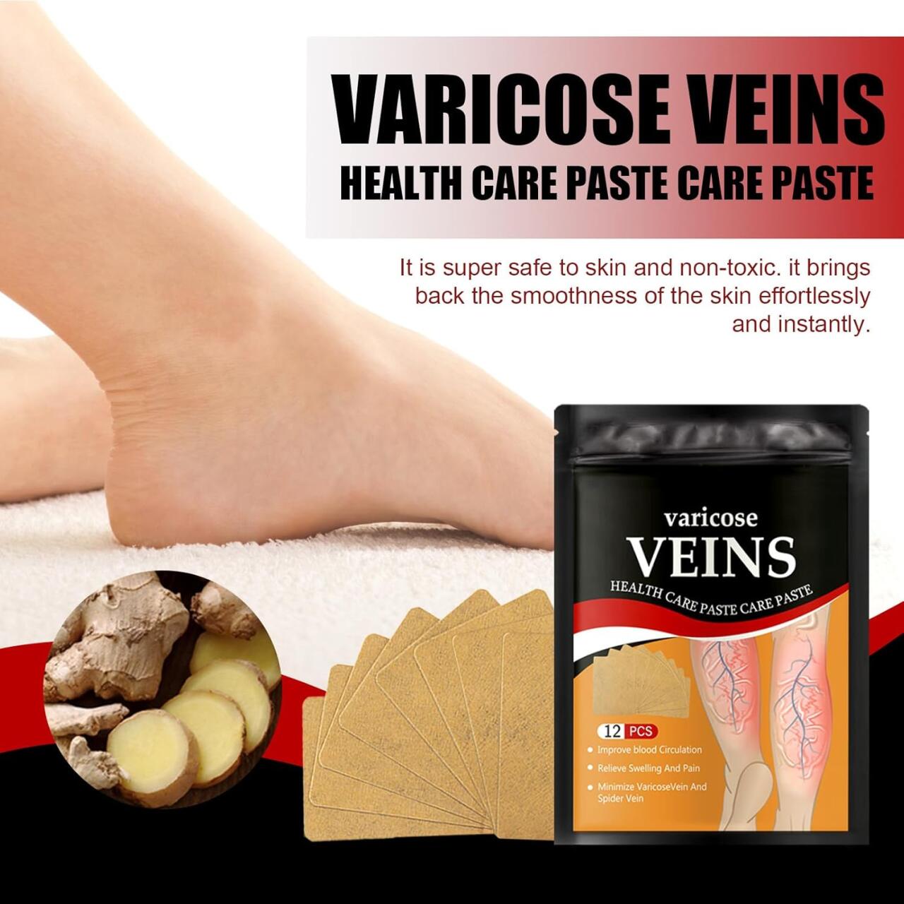 Pack 24 Parches Para El Cuidado De Las Venas